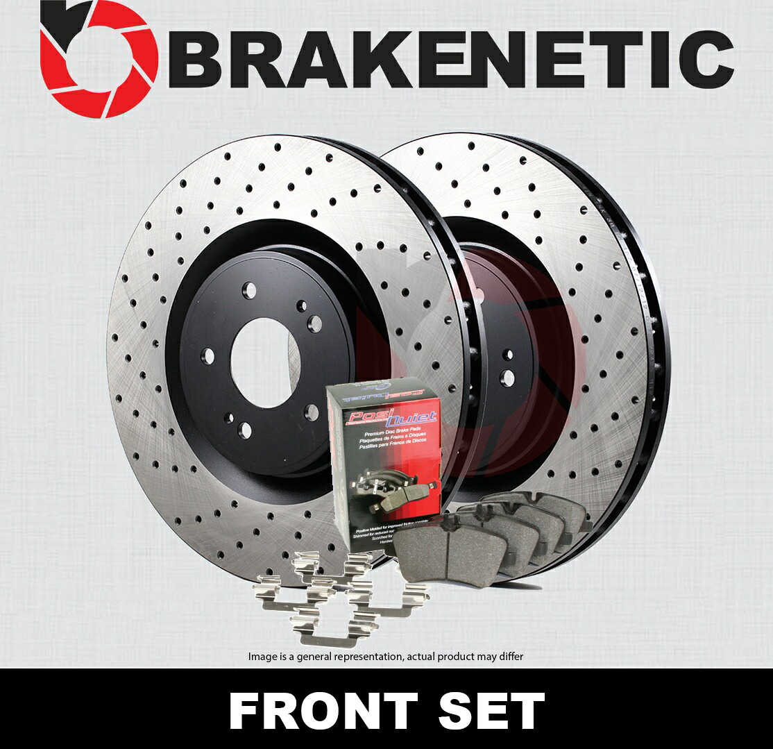 brake disc rotor フロントリアブレーキローターフロントリアブレーキローターディスクはgmc地形equinox [FRONT] PREMIUM DRILLED Brake Rotors + POSI QUIET Pads [w/BREMBO] BPK73382【並行輸入品】｜Us Custom Parts Shop USDM