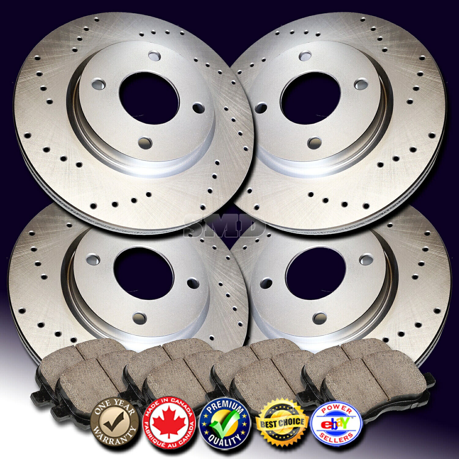 brake disc rotor フロントブローケネティックブローケネティックプレミアムドリルスロットスロット + posi静かbpk84025 Z0854 2001 2002 2003 2004 2005 1.7EL 1.7 EL DRILLED BRAKE ROTORS CERAMIC PAD F+R【並行輸入品】｜Us Custom Parts Shop USDM