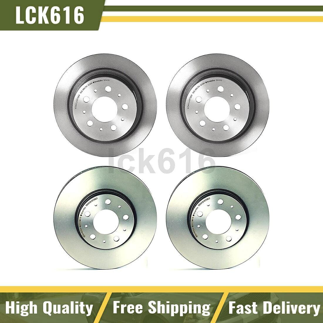brake disc rotor 1997年から1998年のボルボS90用の4のブレンボブレーキローターフロントリアキットセット4 Brembo Brake Rotors Front Rear Kit Set of 4 For 1997-1998 Volvo S90【並行輸入品】