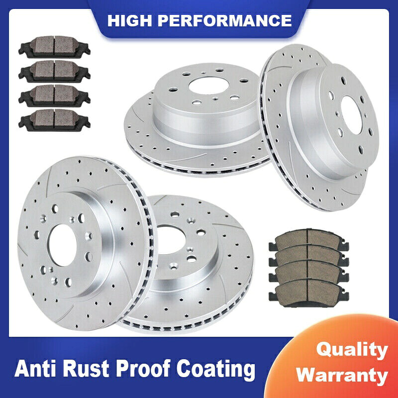 brake disc rotor フロントリアブレーキローター郊外のタホGMCユーコンディスクブレーキキット用のブレーキパッド Front Rear Brake Rotors Brake Pads for Suburban Tahoe GMC Yukon Disc Brakes Kit【並行輸入品】