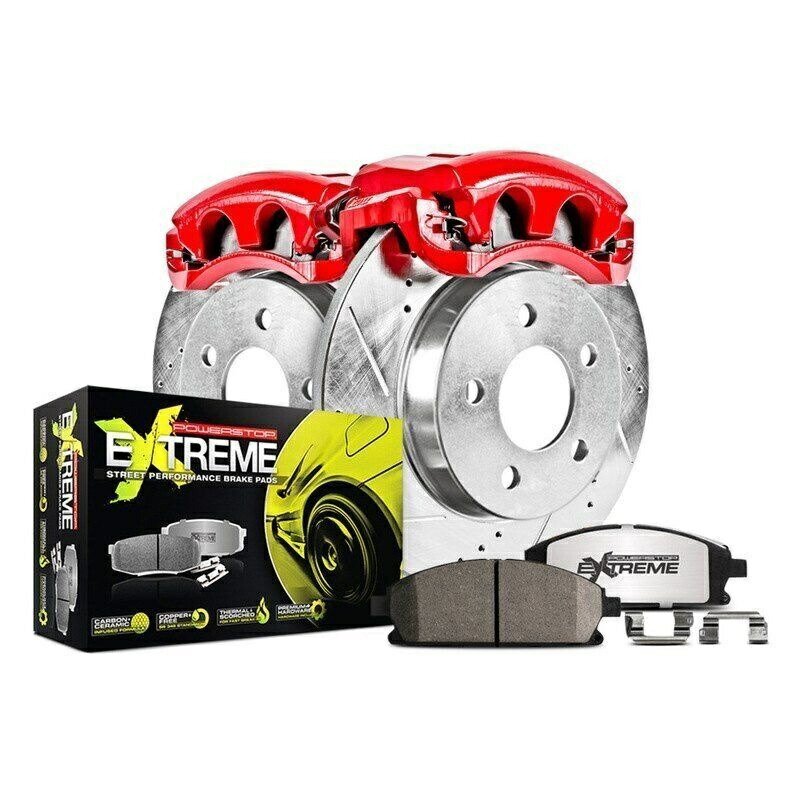 brake disc rotor ホンダアコード98-02ブレーキキットパワーストップ1クリックストリートウォリアーZ26ドリル& For Honda Accord 98-02 Brake Kit Power Stop 1-Click Street Warrior Z26 Drilled &【並行輸入品】|Us Custom Parts Shop USDM
