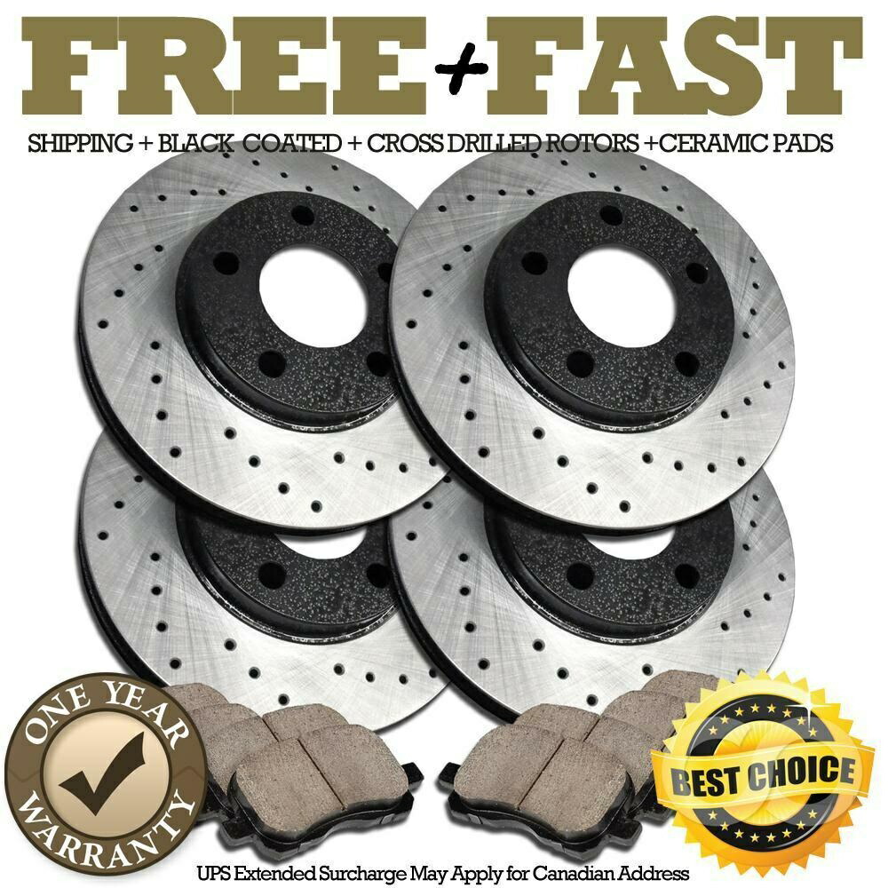 brake disc rotor H0115フロント+リアブラックドリルブレーキローターパッド2003 2004 2005 Mazda 6 H0115 FRONT+REAR BLACK Drill Brake Rotors Pads FOR 2003 2004 2005 Mazda 6【並行輸入品】