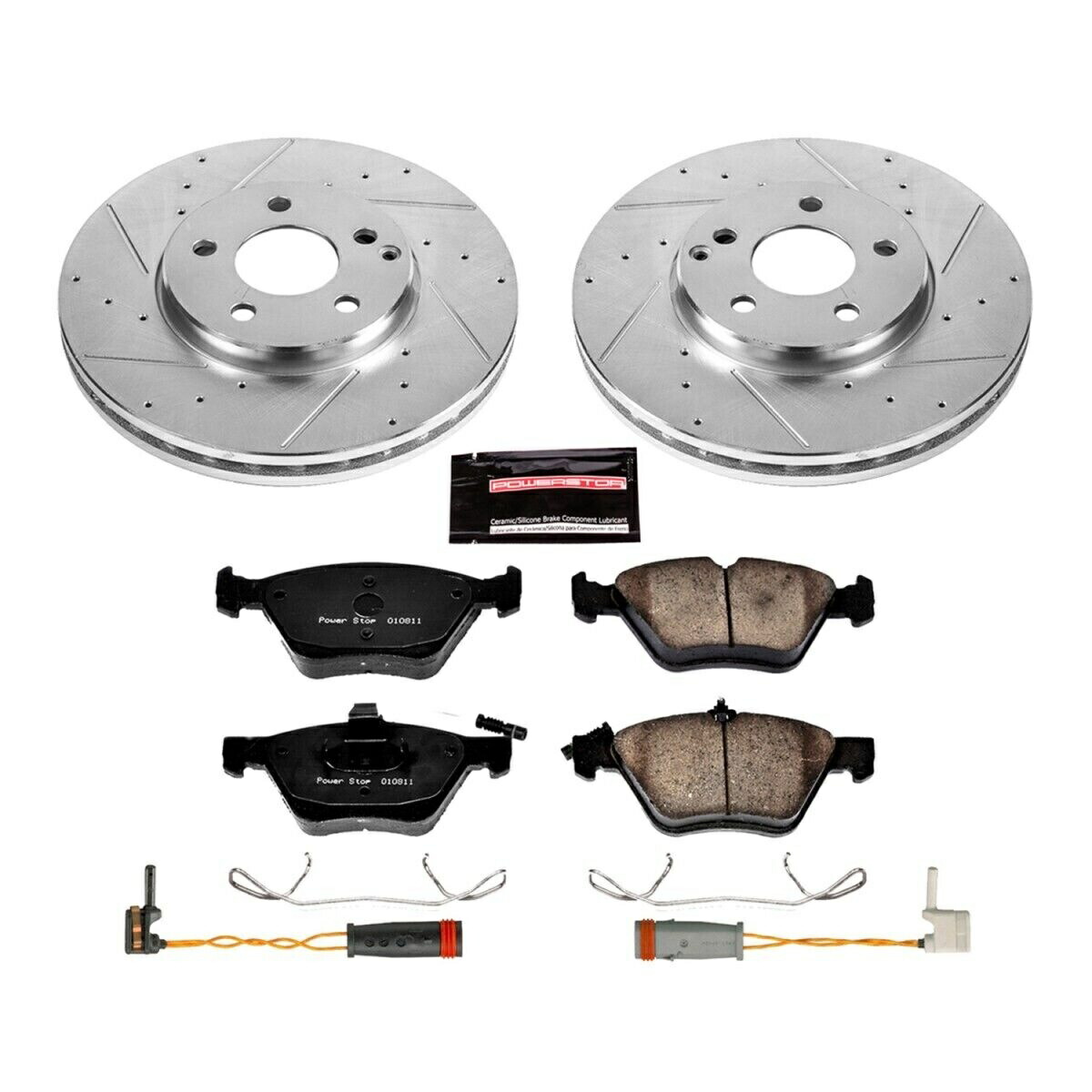 brake disc rotor K5168 PowerStop Brake Disc and Pad Kits 2輪セットメルセデスEクラスのフロント K5168 Powerstop Brake Disc and Pad Kits 2-Wheel Set Front for Mercedes E Class【並行輸入品】