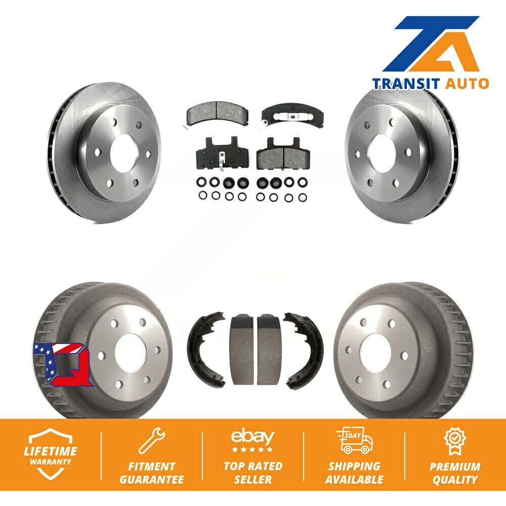 brake disc rotor シボレーK2500用のフロントリアディスクブレーキローターセミメタルパッドとドラムキット Front Rear Disc Brake Rotors Semi-Metallic Pads And Drum Kit For Chevrolet K2500【並行輸入品】