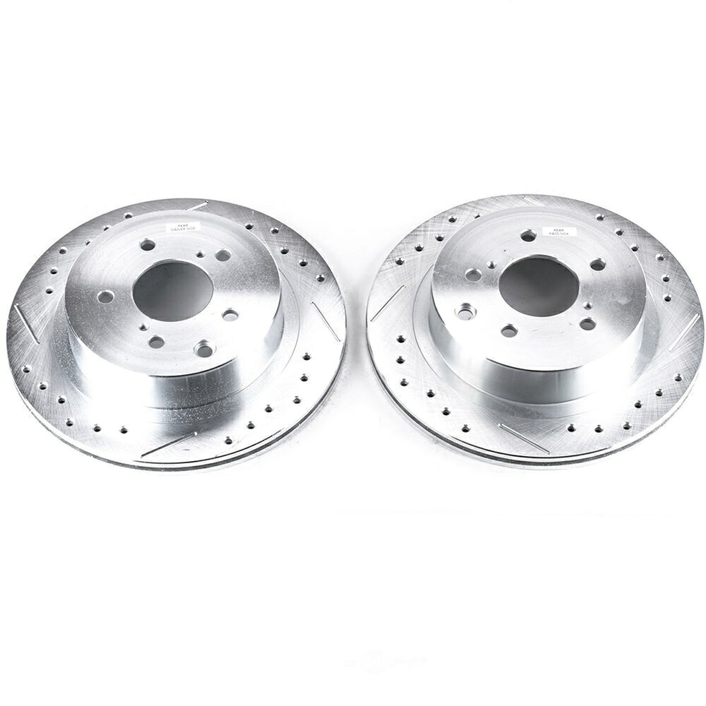 brake disc rotor ディスクブレーキローターセットドリルドリル、スロット、および亜鉛メッキブレーキローターペア後部 Disc Brake Rotor Set-Rear Drilled, Slotted and Zinc Plated Brake Rotor Pair Rear【並行輸入品】|Us Custom Parts Shop USDM