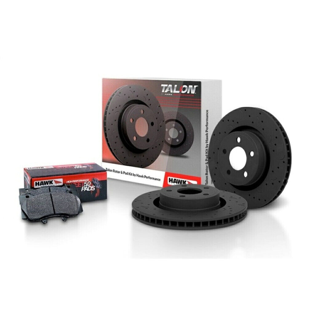 brake disc rotor Subaru Impreza WRX 2006 2007 Talon Brake Rotorセットの掘削とスロットのためのホーク Hawk For Subaru Impreza WRX 2006 2007 Talon Brake Rotor Set Drilled and Slotted【並行輸入品】｜Us Custom Parts Shop USDM