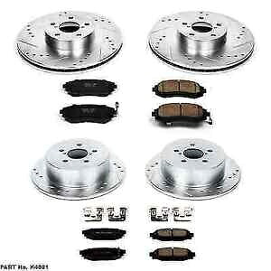brake disc rotor パワーストップK4081フロント/リアZ23エボリューション1 2005アウトバック用のクリックブレーキキット Power Stop K4081 Front/Rear Z23 Evolution 1-Click Brake Kit for 2005 Outback【並行輸入品】