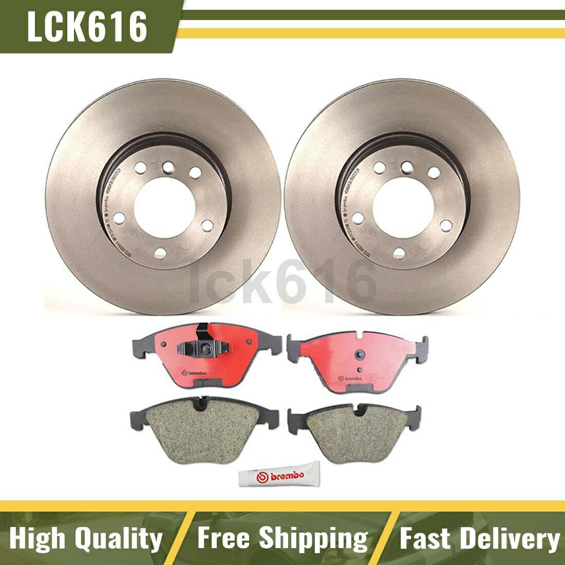 brake disc rotor 2007-2013 BMW 328iのフロントブレンボブレーキキットセラミックブレーキパッドとローター Front Brembo Brake Kit Ceramic brake pads and rotors For 2007-2013 BMW 328i【並行輸入品】