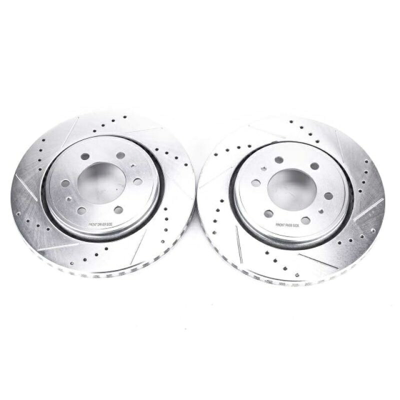 brake disc rotor パワーストップフロントエボリューションドリルド＆スロットローター07-19フォードエクスペディション Power Stop Front Evolution Drilled & Slotted Rotors For 07-19 Ford Expedition【並行輸入品】