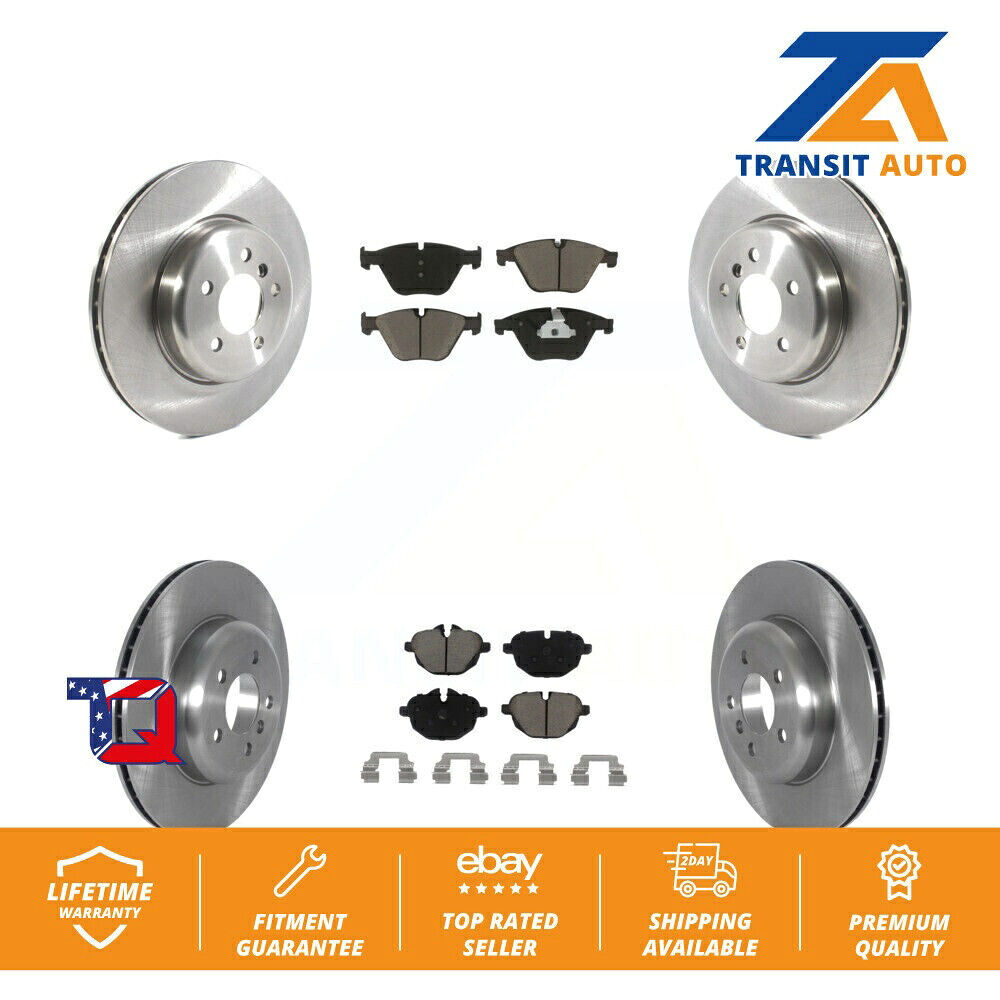brake disc rotor 直径345mmのローターを備えたBMW 535i用のフロントリアブレーキローターとセラミックパッドキット Front Rear Brake Rotors & Ceramic Pad Kit For BMW 535i With 345mm Diameter Rotor【並行輸入品】|Us Custom Parts Shop USDM