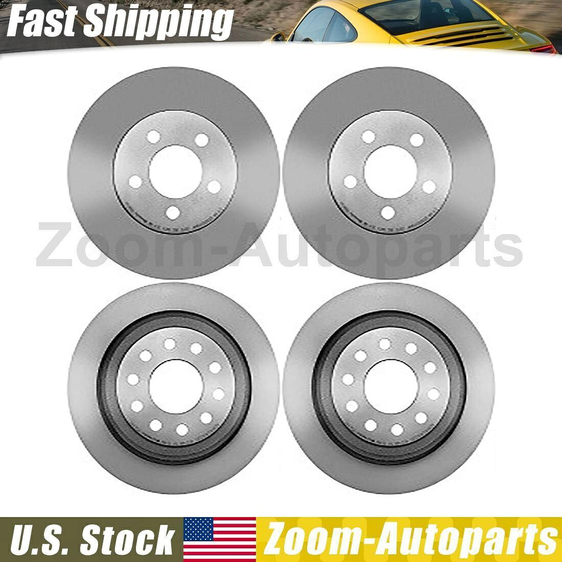 brake disc rotor ブレンボフロントリアブレーキローターコンプリート4フィット2003-2011リンカーンタウンカー Brembo Front Rear Brake Rotors Complete Set of 4 Fits 2003-2011 Lincoln Town Car【並行輸入品】