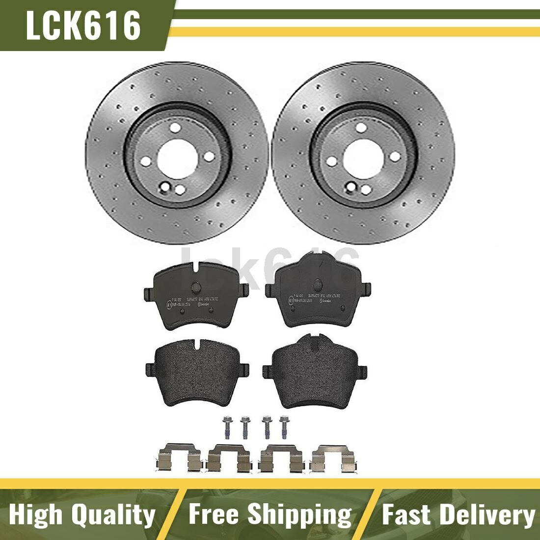 brake disc rotor 2012年から2015年のミニクーパーのためのブレンボブレーキパッドドリルとスロットローターフロント Brembo Brake Pads Drilled & Slotted Rotors Front For 2012-2015 Mini Cooper【並行輸入品】｜Us Custom Parts Shop USDM