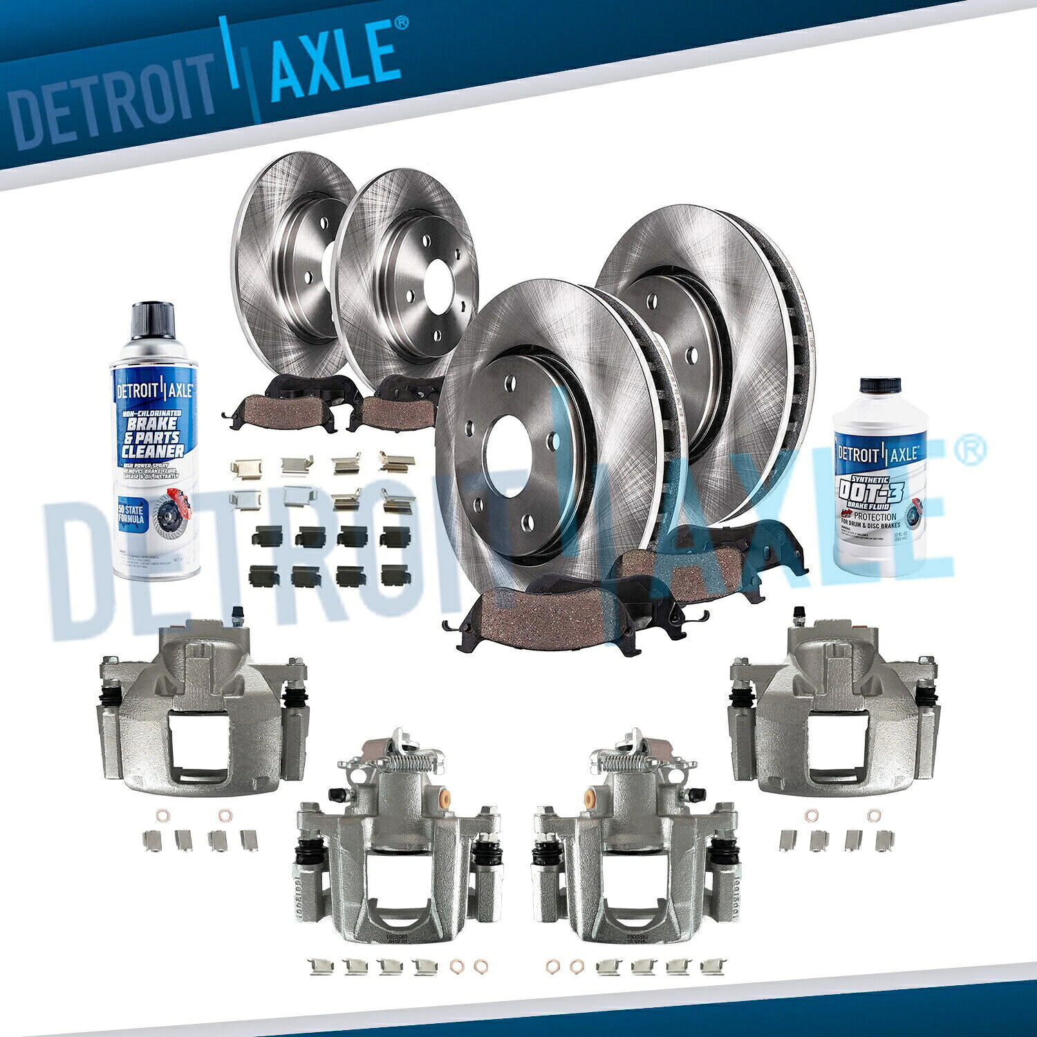 brake disc rotor 2008年から2012年のタウン＆カントリーダッジのフロント＆リアローターキャリパー +ブレーキパッド Front & Rear Rotors Calipers + Brake Pads for 2008 - 2012 Town & Country Dodge【並行輸入品】｜Us Custom Parts Shop USDM