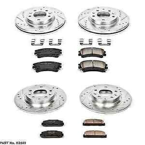 brake disc rotor パワーストップK2449フロント/リアZ23エボリューション03-05マツダ6のクリックブレーキキット Power Stop K2449 Front/Rear Z23 Evolution 1-Click Brake Kit for 03-05 Mazda 6【並行輸入品】