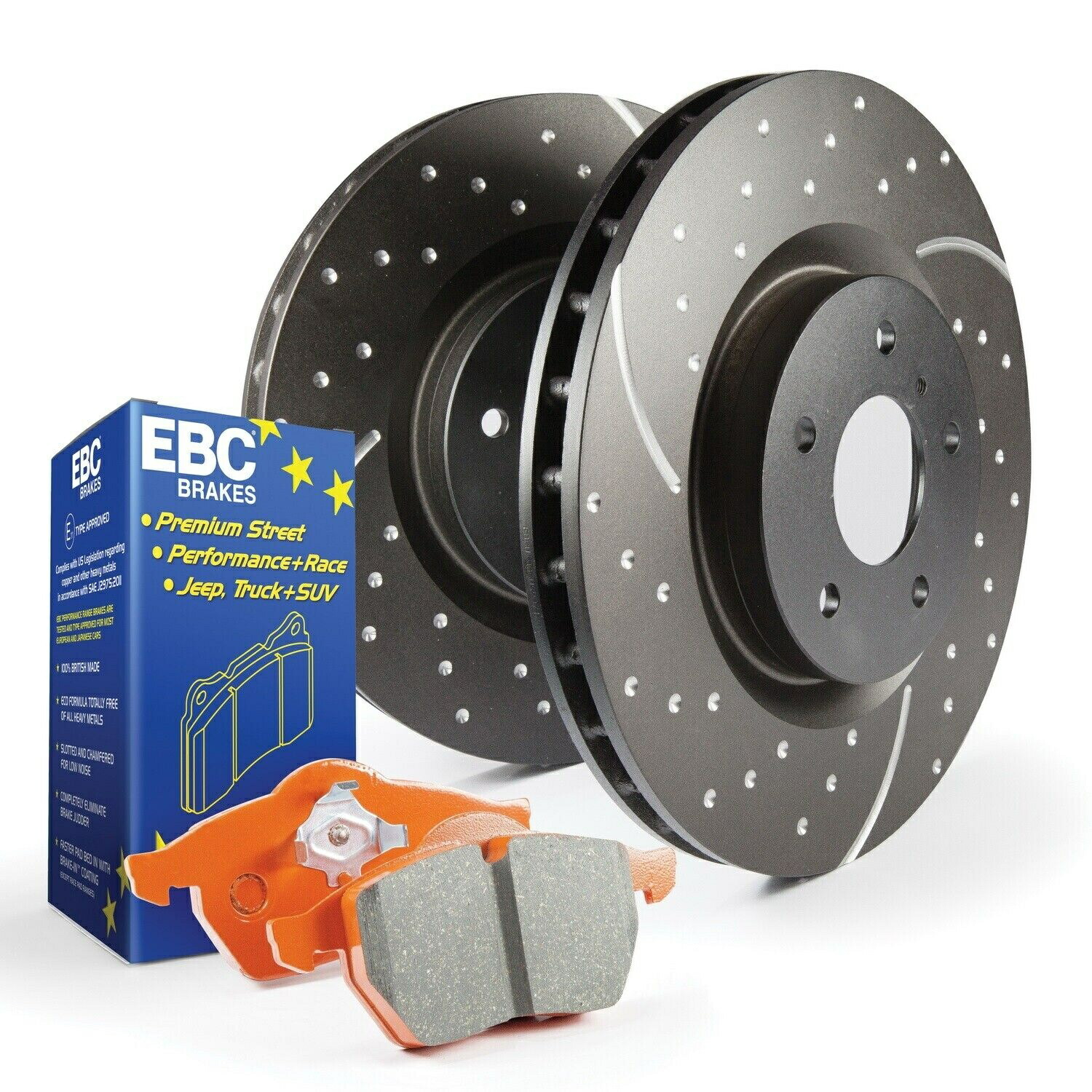 brake disc rotor EBCブレーキS8KF1048 S8 KITS ORANGESTUFFとGD ROTORS FITS 00-07 SECOIA TUNDRA EBC Brakes S8KF1048 S8 Kits Orangestuff and GD Rotors Fits 00-07 Sequoia Tundra【並行輸入品】｜Us Custom Parts Shop USDM