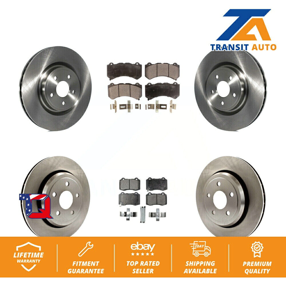 brake disc rotor ジープグランドチェロキードッジデュランゴのフロントリアブレーキローターとセラミックパッドキット Front Rear Brake Rotor And Ceramic Pad Kit For Jeep Grand Cherokee Dodge Durango【並行輸入品】
