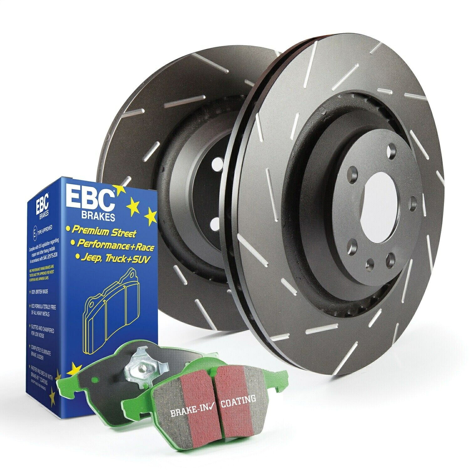 brake disc rotor EBCブレーキS2KF1146 S2 KITS GREENTUFF 2000およびUSRローターに適合する04-13 C70 S40 V50 EBC Brakes S2KF1146 S2 Kits Greentuff 2000 and USR Rotors Fits 04-13 C70 S40 V50【並行輸入品】|Us Custom Parts Shop USDM