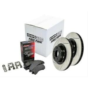 brake disc rotor STOPTECH 937.44511ストリートアクスルパックスロット付きリアブレーキキットnew StopTech 937.44511 Street Axle Pack Slotted Rear Brake Kit NEW【並行輸入品】