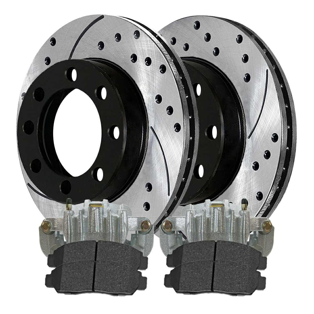 brake disc rotor 2000年から2004年のF-250スーパーデューティリアキャリパーパフォーマンスパッドドリルローターバンドル For 2000-2004 F-250 Super Duty Rear Caliper Performance Pad Drilled Rotor Bundle【並行輸入品】｜Us Custom Parts Shop USDM