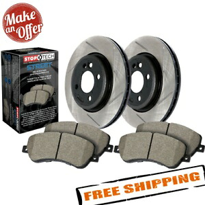 brake disc rotor STOPTECH 937.40533ストリートスロット付き1ピースリアブレーキキット00-09ホンダS2000 StopTech 937.40533 Street Slotted 1-Piece Rear Brake Kit for 00-09 Honda S2000【並行輸入品】|Us Custom Parts Shop USDM