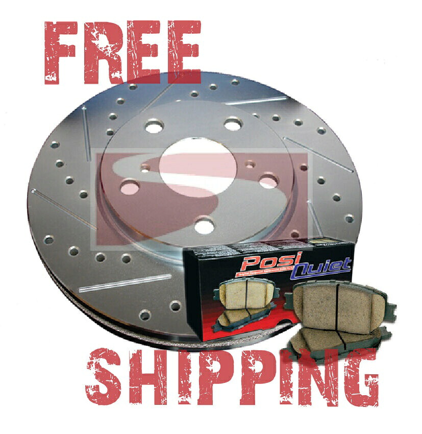 brake disc rotor グランドチェロキーw/350mmフロントドリルスロットブレーキローター + posi静かなセラミックパッド Grand Cherokee w/350mm FRONT Drill Slot Brake Rotors + POSI QUIET Ceramic Pads【並行輸入品】｜Us Custom Parts Shop USDM