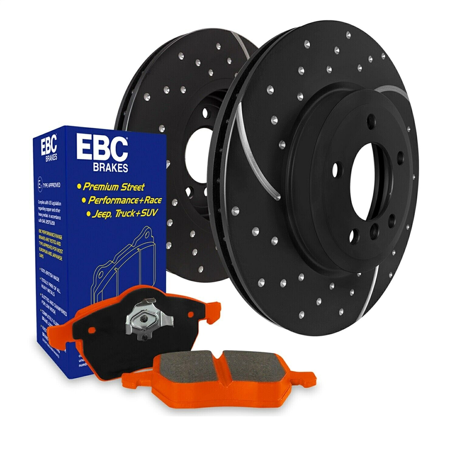brake disc rotor EBCブレーキS8KR1029 S8キットオレンジストフとGDローターに適合 EBC Brakes S8KR1029 S8 Kits Orangestuff and GD Rotors Fits 03 Sierra 1500【並行輸入品】｜Us Custom Parts Shop USDM