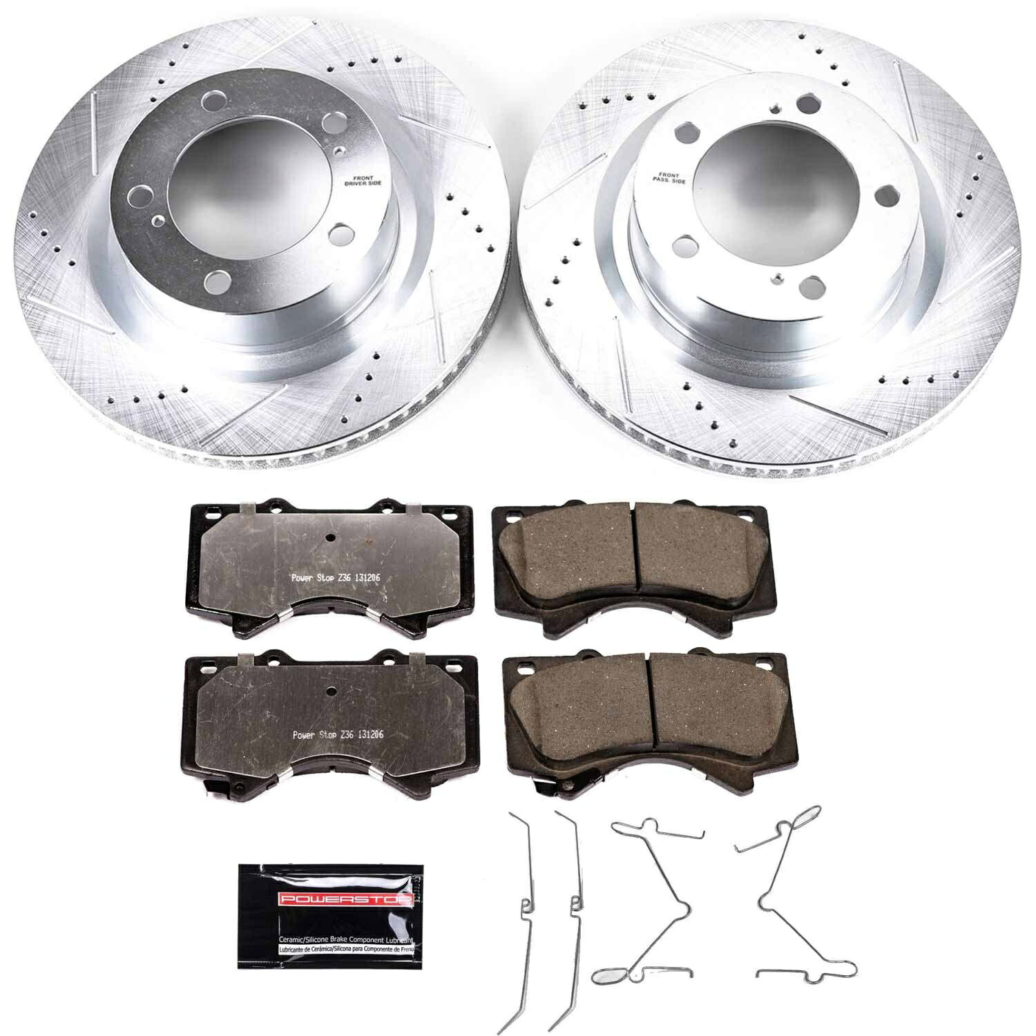 brake disc rotor パワーストップ1 07-20トヨタツンドラ用の極端なZ36トラック＆トウブレーキキットをクリックする Power Stop 1-Click Extreme Z36 Truck & Tow Brake Kit for 07-20 Toyota Tundra【並行輸入品】