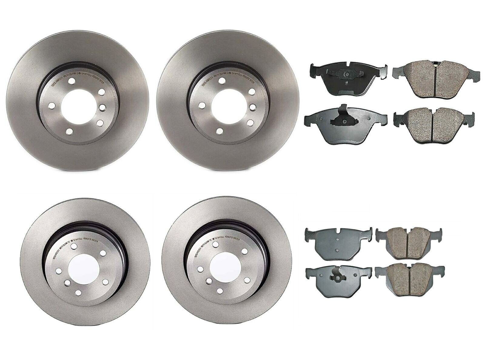 brake disc rotor Akebonoフロント＆リアブレーキキットユーロセラミックパッドセットBMW E60 E61用ディスクローター Akebono Front & Rear Brake Kit Euro Ceramic Pad Set Disc Rotors For BMW E60 E61【並行輸入品】｜Us Custom Parts Shop USDM