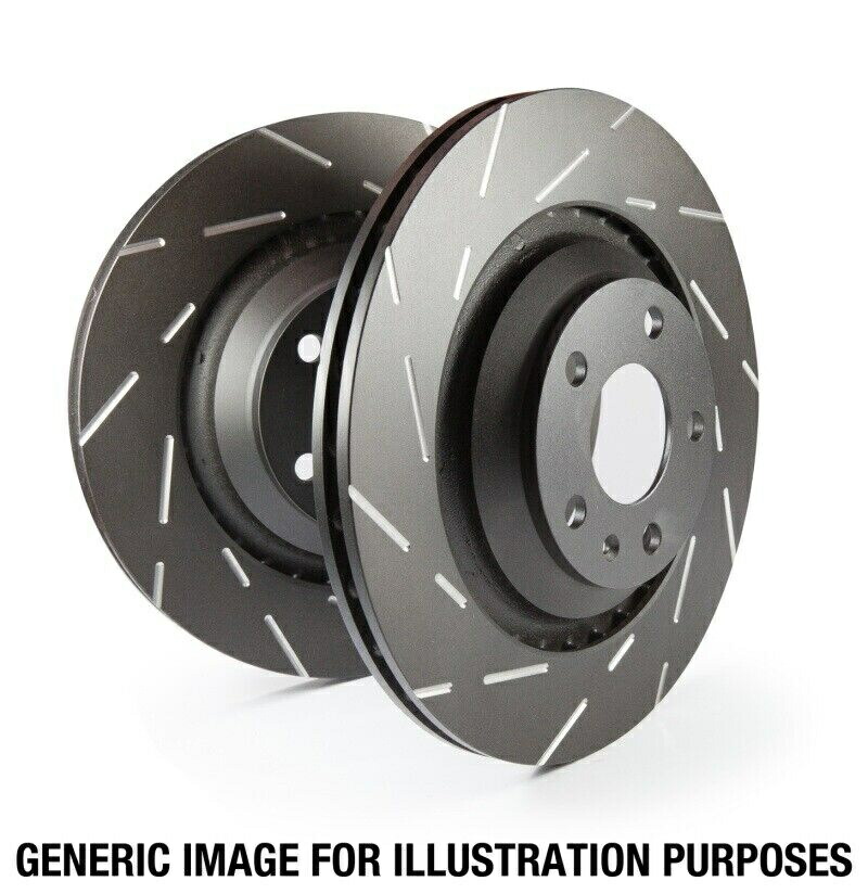 brake disc rotor EBCブレーキスロットローターは、風の騒音を排除するための狭いスロットを備えています。 EBC Brakes Slotted rotors feature a narrow slot to eliminate wind noise.【並行輸入品】