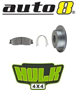 brake disc rotor ハルク4x4三菱トリトンMQのフロントブレーキアップグレードキット2.4Lペトロール4G64 15-18 Hulk 4x4 Front Brake Upgrade Kit for Mitsubishi Triton MQ 2.4L Petrol 4G64 15-18【並行輸入品】