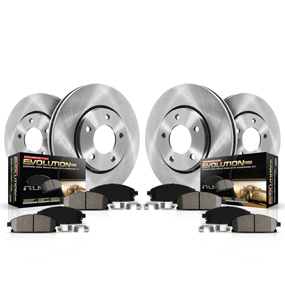 brake disc rotor Buick Rainier GMC Envoy PowerstopフロントリアブレーキパッドとローターキットDAC用 For Buick Rainier GMC Envoy PowerStop Front Rear Brake Pads and Rotors Kit DAC【並行輸入品】