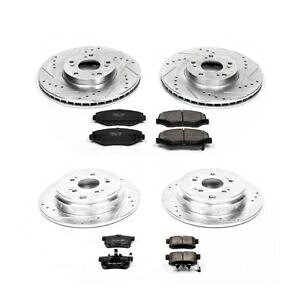 brake disc rotor 05-06ホンダCR-Vフロント＆リアZ23エボリューションスポーツブレーキキットのPowerStop PowerStop for 05-06 Honda CR-V Front & Rear Z23 Evolution Sport Brake Kit【並行輸入品】