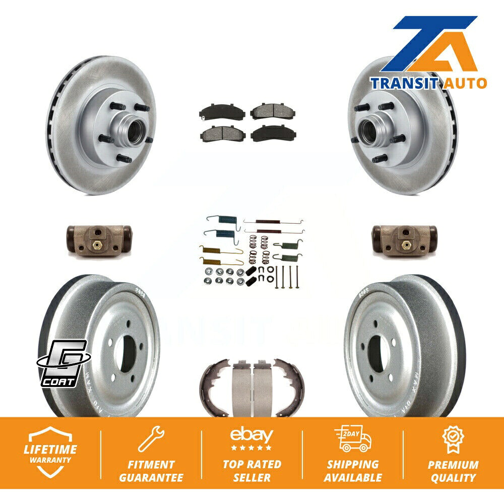 brake disc rotor フォードレンジャー用のフロントリアコーティングブレーキローターセミメタリックパッド＆ドラムキット（9pc） Front Rear Coated Brake Rotor Semi-Metallic Pad & Drum Kit (9Pc) For Ford Ranger【並行輸入品】｜Us Custom Parts Shop USDM