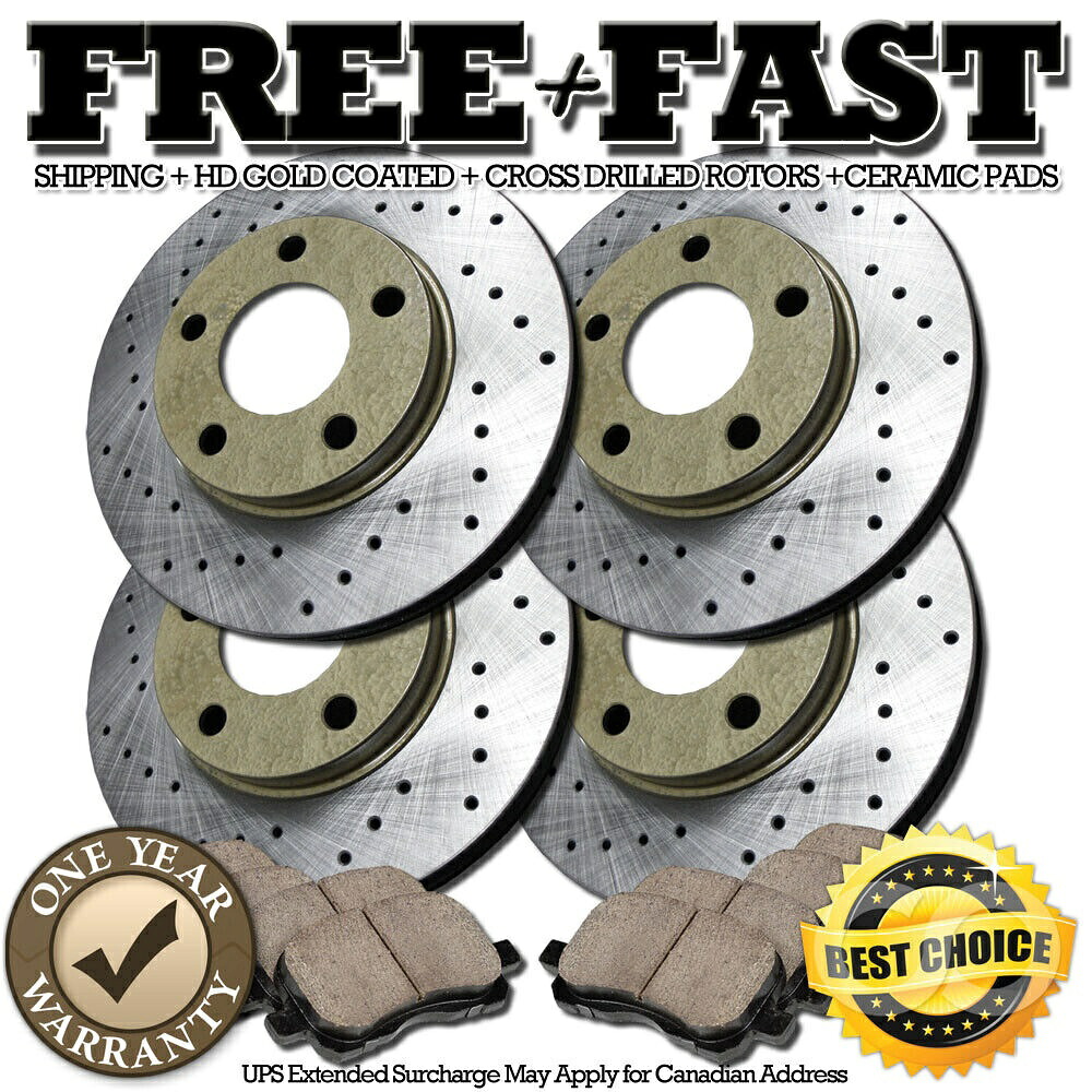 brake disc rotor J0667 FIT 2010 2012 2012トヨタRAV 4 RAV4 V6ブレーキローターセラミックパッドF+Rゴールド J0667 FIT 2010 2011 2012 Toyota RAV 4 Rav4 V6 Brake Rotors Ceramic Pad F+R GOLD【並行輸入品】