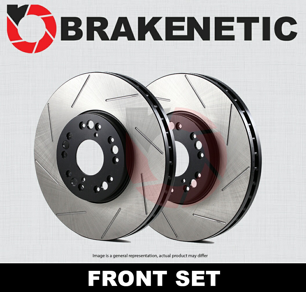 brake disc rotor [フロントセット] Brakenetic Premium Slotted Brake Disc Rotors BNP34128.SS [FRONT SET] BRAKENETIC PREMIUM SLOTTED Brake Disc Rotors BNP34128.SS【並行輸入品】