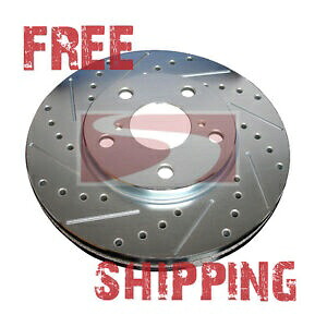 brake disc rotor フロント +リアセットパフォーマンスクロスドリルスロットスロットブレーキディスクローターTBS20722 FRONT + REAR SET Performance Cross Drilled Slotted Brake Disc Rotors TBS20722【並行輸入品】