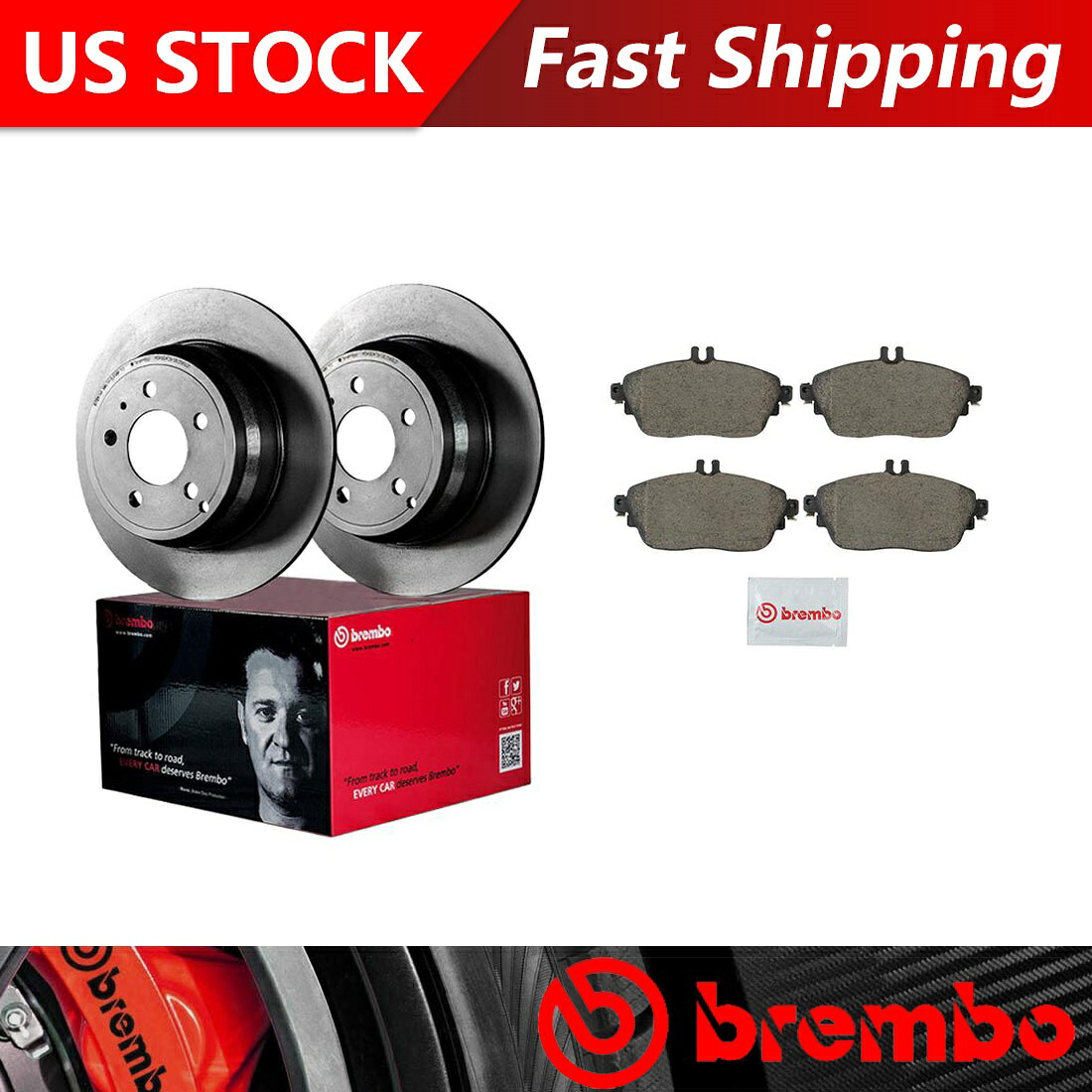 brake disc rotor 2014-18メルセデスベンツCLA250フロントブレーキローターとセラミックブレーキパッドブレンボ Fits 2014-18 Mercedes-Benz CLA250 Front Brake Rotors & Ceramic Brake Pads Brembo【並行輸入品】