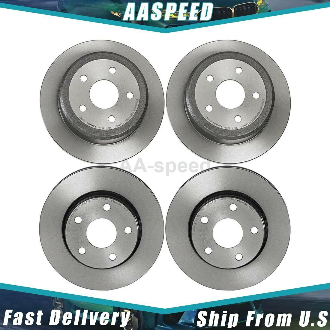 brake disc rotor 2007-2018 Jeep4xフロントリアディスクブレーキローターブレンボ For 2007-2018 Jeep 4X Front Rear Disc Brake Rotor Brembo【並行輸入品】