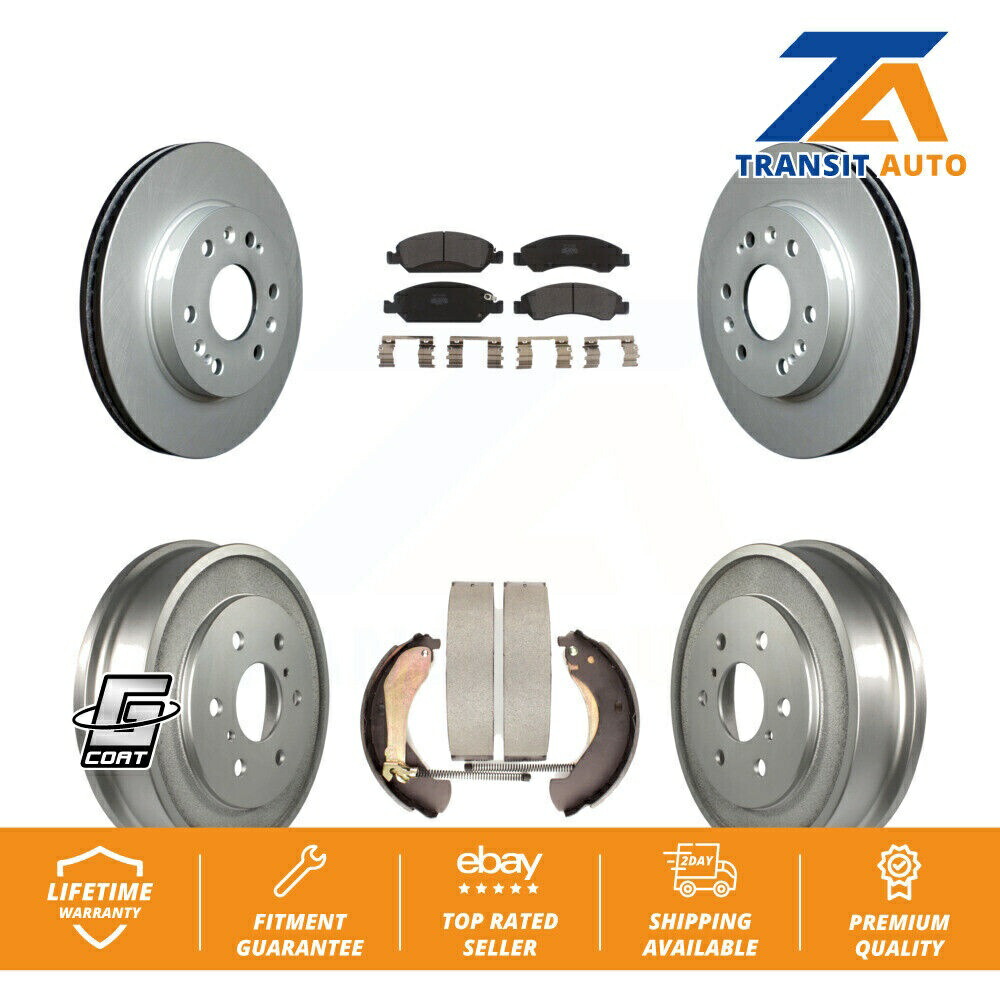 brake disc rotor シボレーシルバラード用のフロントリアコーティングブレーキローターローターセミメタリックパッドドラムキット Front Rear Coated Brake Rotor Semi-Metallic Pad Drum Kit For Chevrolet Silverado【並行輸入品】 87,725円