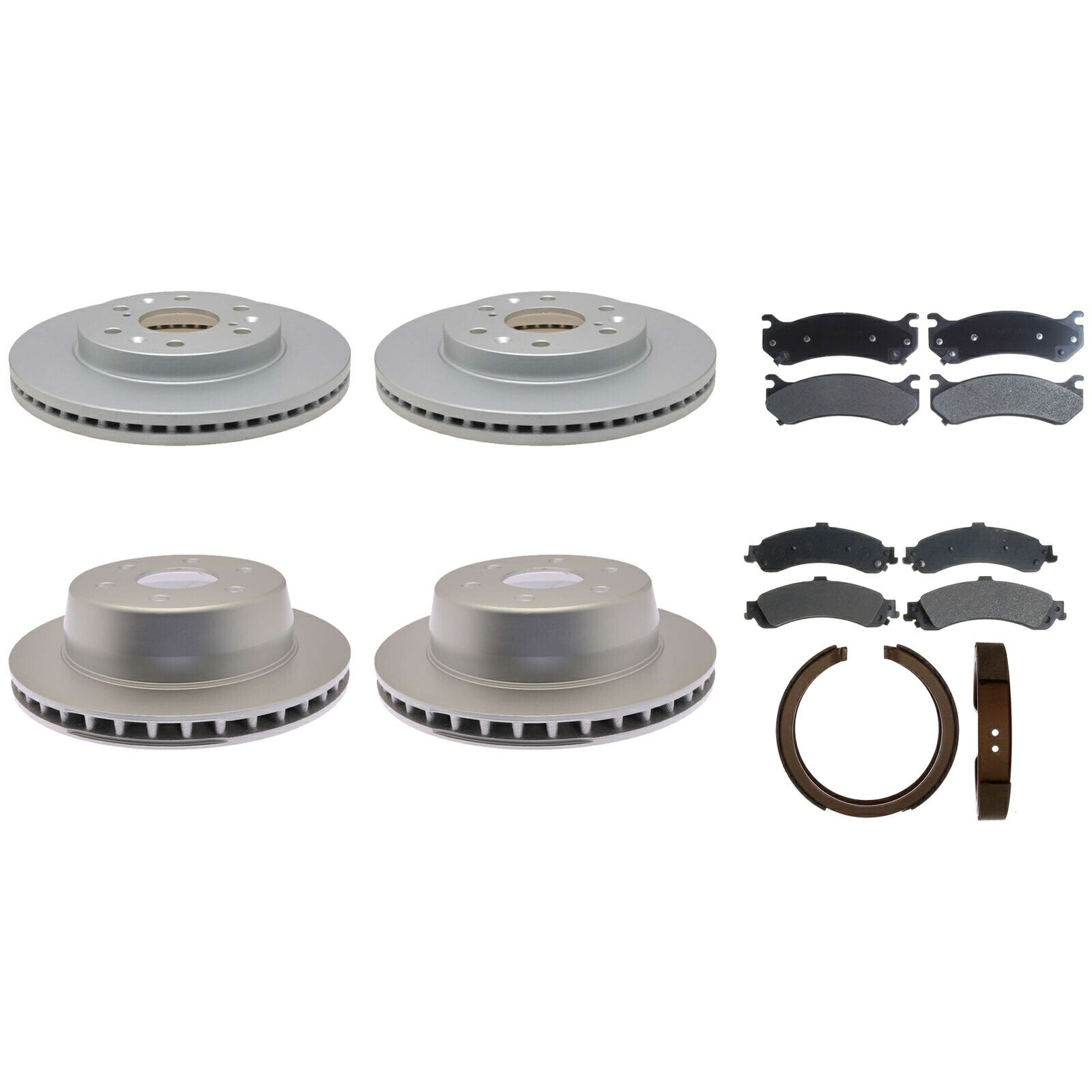 brake disc rotor Acdelco Silver Front330mm Rear330mmブレーキキットディスクローターパッドシエラ用の靴 ACDelco Silver Front330mm Rear330mm Brake Kit Discs Rotors Pads Shoes For Sierra【並行輸入品】