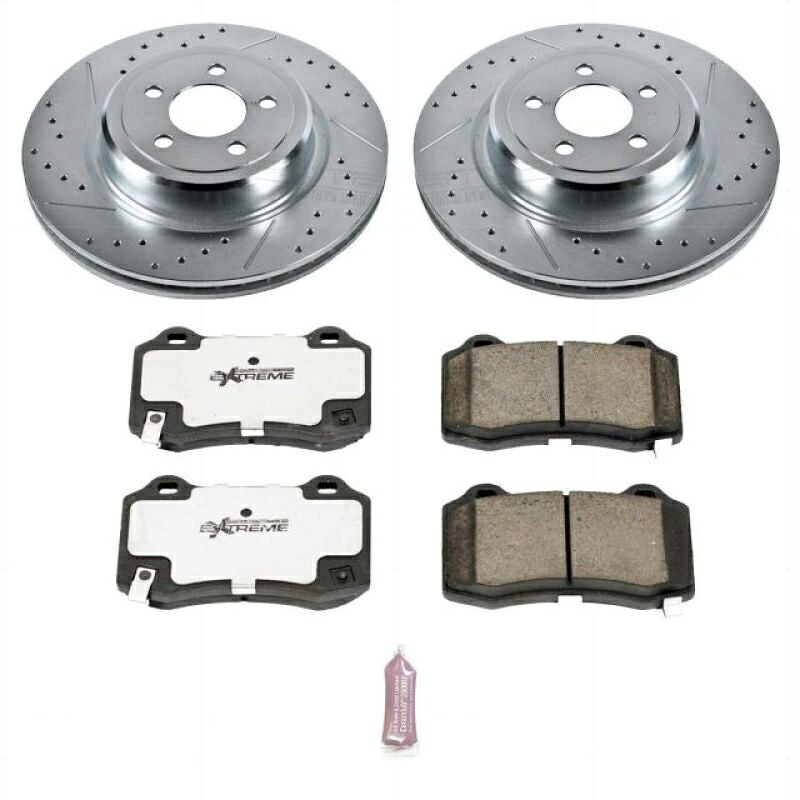 brake disc rotor パワーストップリアZ26ストリートウォリアーブレーキキット05-10クライスラー300 Power Stop Rear Z26 Street Warrior Brake Kit For 05-10 Chrysler 300【並行輸入品】