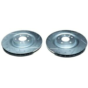 brake disc rotor 06-13シボレーコルベットフロントエボリューションドリル&スロットローターのパワースプ PowerStop for 06-13 Chevrolet Corvette Front Evolution Drilled & Slotted Rotors【並行輸入品】