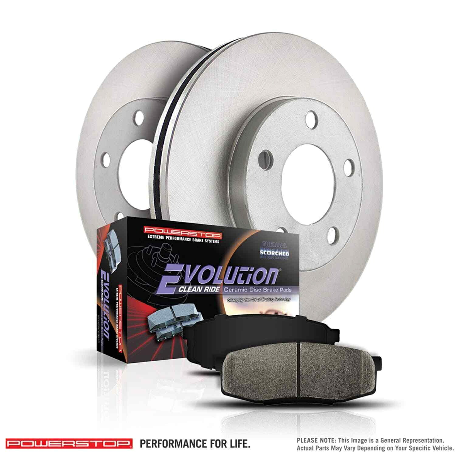 brake disc rotor パワーストップKOE7375リアGMCシエラ3500 HD用の毎日のドライバーブレーキキットをクリック Power Stop KOE7375 1-Click Daily Driver Brake Kits for Rear GMC Sierra 3500 HD【並行輸入品】