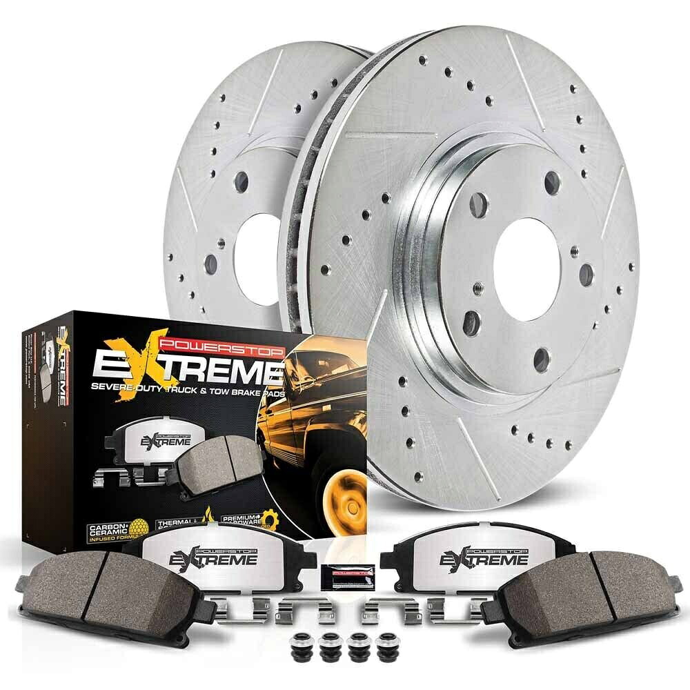 brake disc rotor Ford F-250 1995 PowerStopフロントブレーキパッドとローターキットCSW For Ford F-250 1995 PowerStop Front Brake Pads and Rotors Kit CSW【並行輸入品】