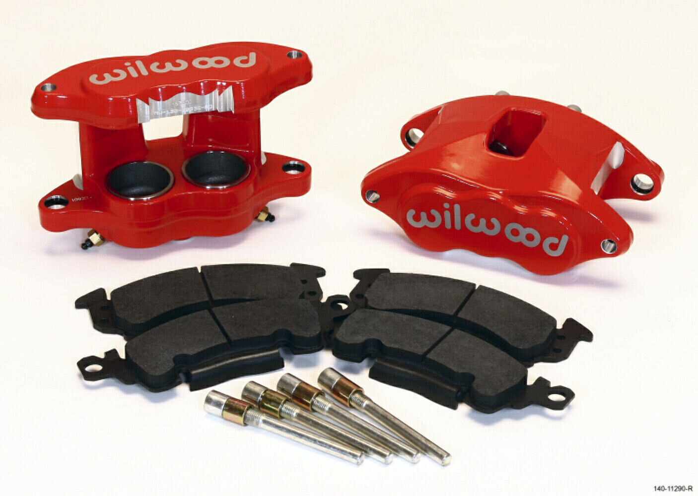 brake disc rotor ウィルウッドD52フロントキャリパーキット-RED 2.00 / 2.00IN PISTON 1.28IN ROTOR -140-1129 Wilwood D52 Front Caliper Kit - Red 2.00 / 2.00in Piston 1.28in Rotor - 140-1129【並行輸入品】