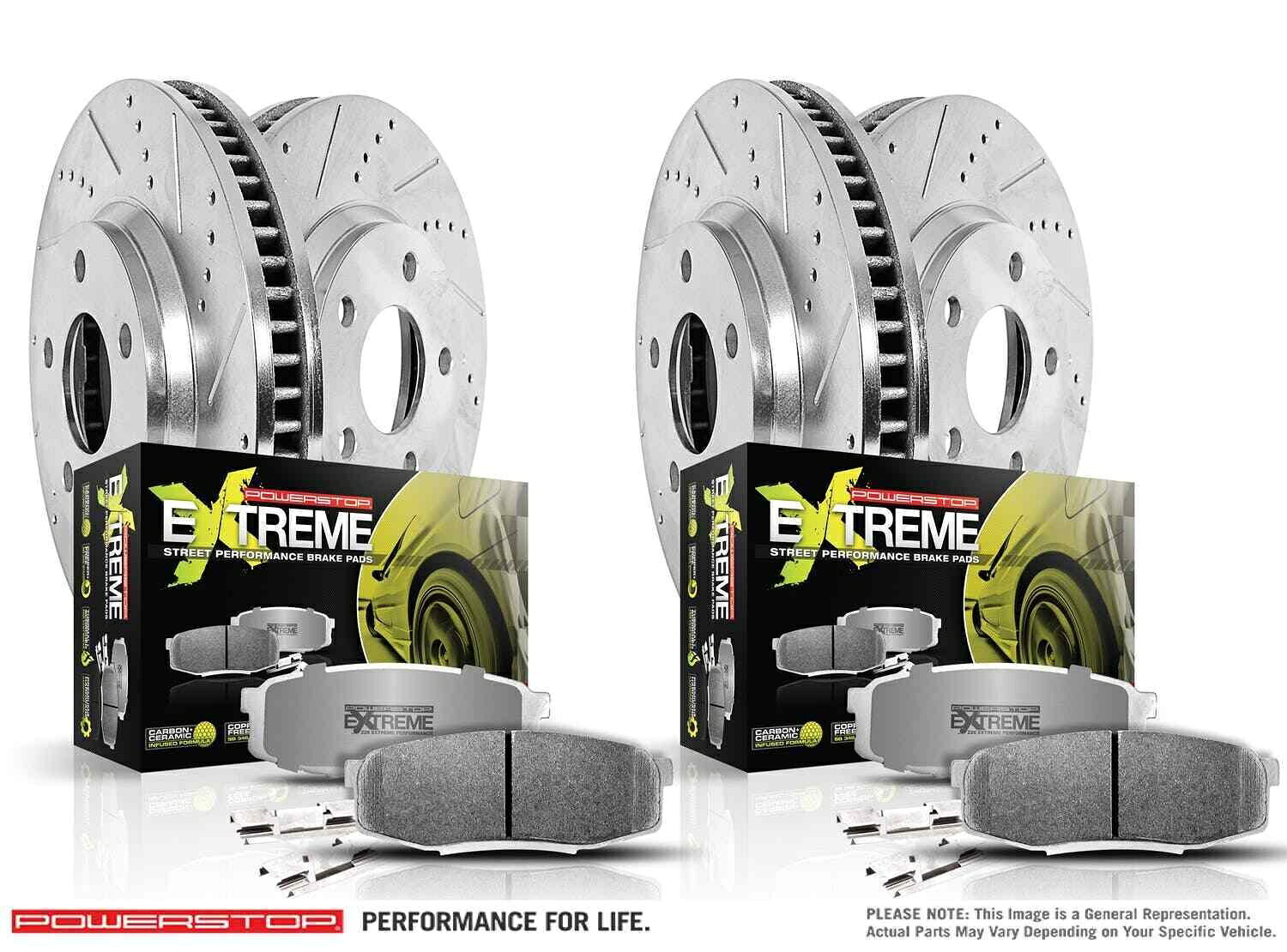 brake disc rotor パワーストップK799-26 1クリックストリートウォリアーZ26ブレーキキットイーグルタロン Power Stop K799-26 1-Click Street Warrior Z26 Brake Kits for Eagle Talon【並行輸入品】
