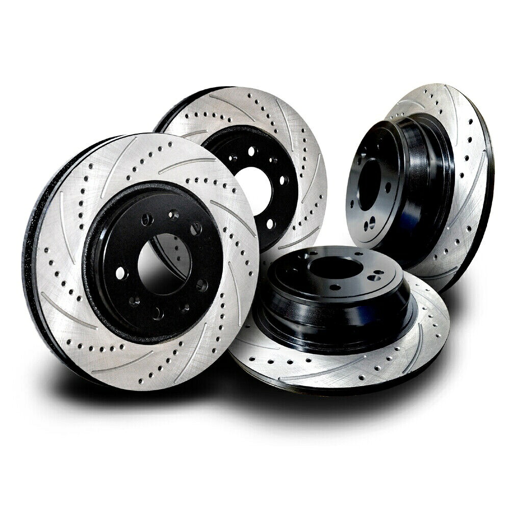brake disc rotor INF033SS Q50 Q60 Q70スポーツパフォーマンスブレーキロータークロスドリル＆スロット INF033SS Q50 Q60 Q70 Sport Performance Brake Rotors Cross Drill & Slots【並行輸入品】