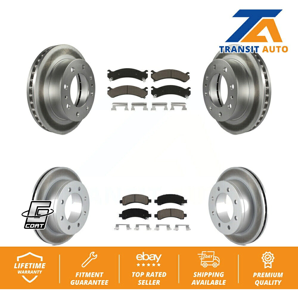brake disc rotor シボレーエクスプレス2500 GMC用のフロントリアコートディスクブレーキローターセラミックパッドキット Front Rear Coat Disc Brake Rotors Ceramic Pad Kit For Chevrolet Express 2500 GMC【並行輸入品】