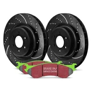 brake disc rotor シボレーコロラド15-20ブレーキキットEBCステージ3トラック＆SUVくぼみ＆スロット付き For Chevy Colorado 15-20 Brake Kit EBC Stage 3 Truck & SUV Dimpled & Slotted【並行輸入品】