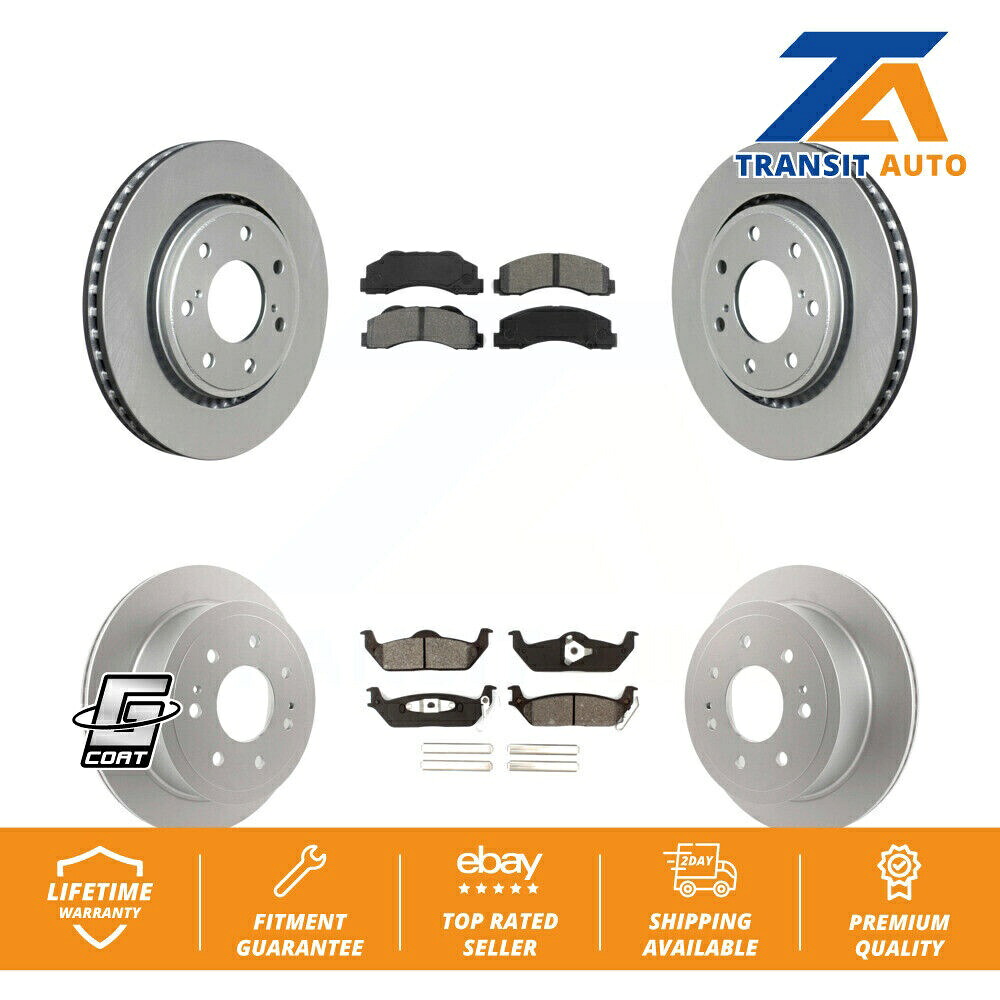 brake disc rotor フォードF-150用のフロントリアコーティングディスクブレーキローターとセミメタルパッドキット Front Rear Coated Disc Brake Rotors And Semi-Metallic Pads Kit For Ford F-150【並行輸入品】｜Us Custom Parts Shop USDM